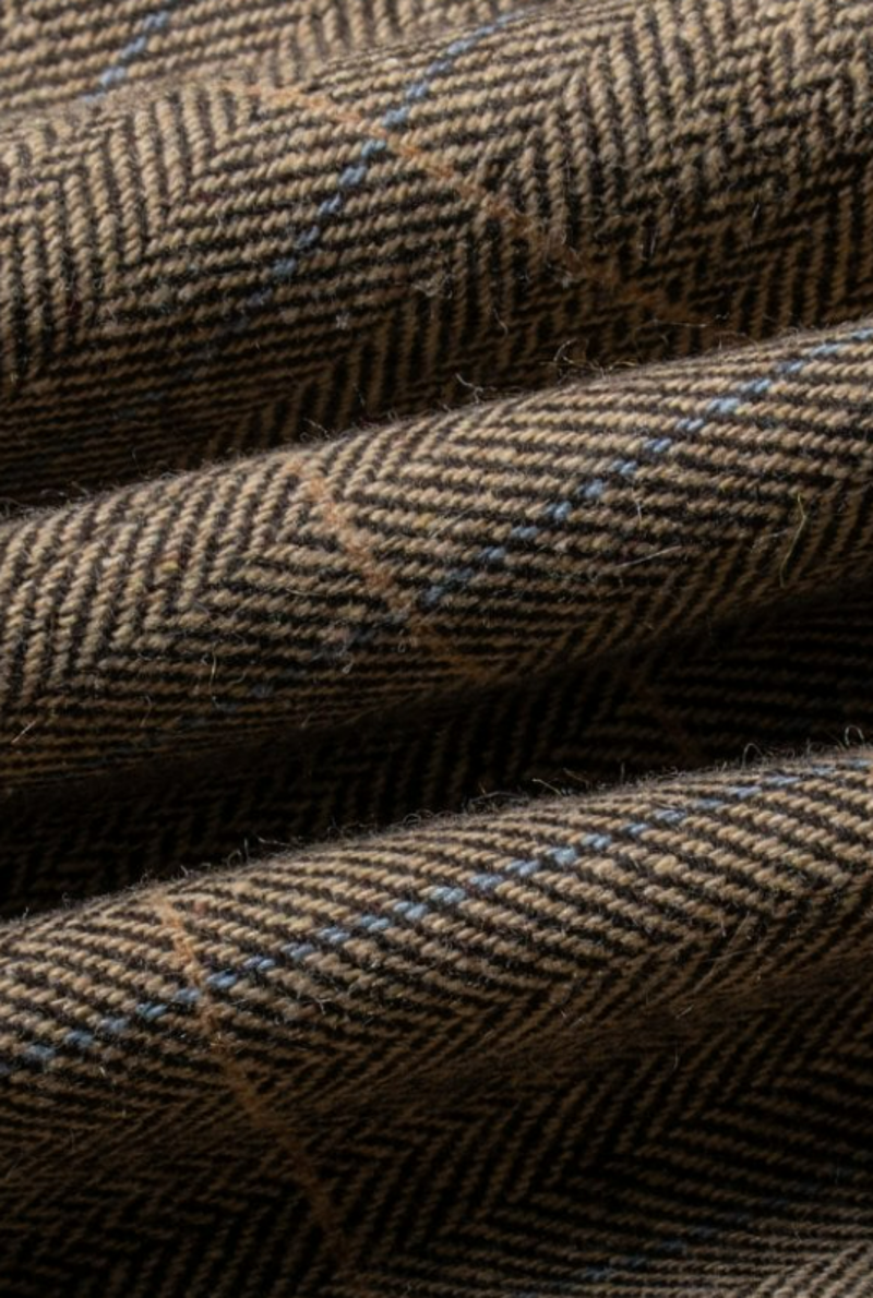 Cavani Albert Brown Tweed Look Slim Fit Jacket-6